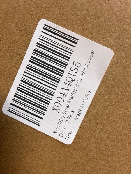 Condition photo showing New/Like New for Halloween Decorations Solar Marigold Garden Lights Outdoor,2PACKS Artificial Marigold Flowers for Halloween Party Gifts Decor,Solar Flowers Path Lights for Lawn/Grave/Creepy Decor