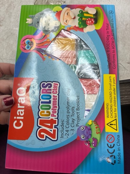 Condition photo showing New/Like New for CiaraQ 24 Colors Small Block Polymer Clay Starter kit, Oven Bake Clay, CPSC Conformed Non-Toxic Molding DIY Clay, Great for Kids, Beginners
