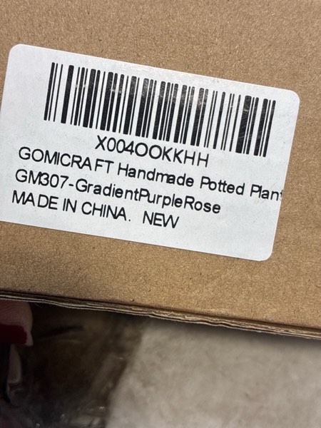 Condition photo showing New/Like New for Crochet Flower Gifts for Christmas & Teachers, Handmade Crochet Potted Plants and Flowers for Emotional Support Decor for Coworker Friends Women and Kids. GradientPurpleRose