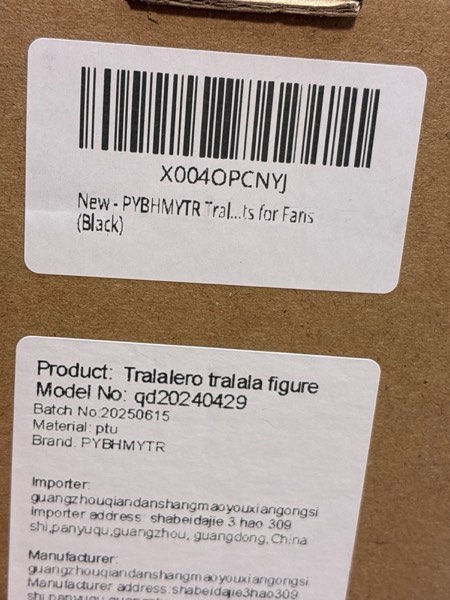 Condition photo showing New/Like New for Italian Brainrot Action Figures, Brainrot Toys Tralalero Tralala Meme Shark Toy Figures, Collectible Creative 3D Brainrots Gifts for Fans Black