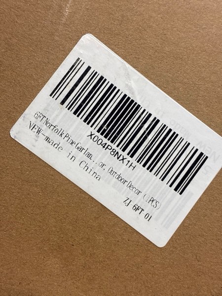 Condition photo showing New/Like New for 6Ft Artificial Norfolk Pine Garland Realistic Green Faux Greenery Garland for Christmas Table, Fireplace, Mantle, Window, Stairs, Indoor, Outdoor Holiday Decor?1PCS? 6FT01