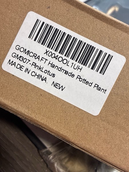 Condition photo showing New/Like New for Crochet Flower Gifts for Christmas & Teachers, Handmade Crochet Potted Plants and Flowers for Emotional Support Decor for Coworker Friends Women and Kids. PinkLotus