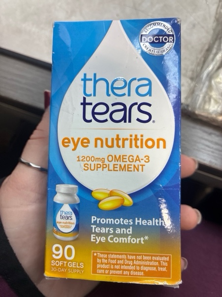 Condition photo showing New/Like New for TheraTears Omega 3 Supplement, 1200mg, 90 ct (Pack of 1) (Bb 08/27) 