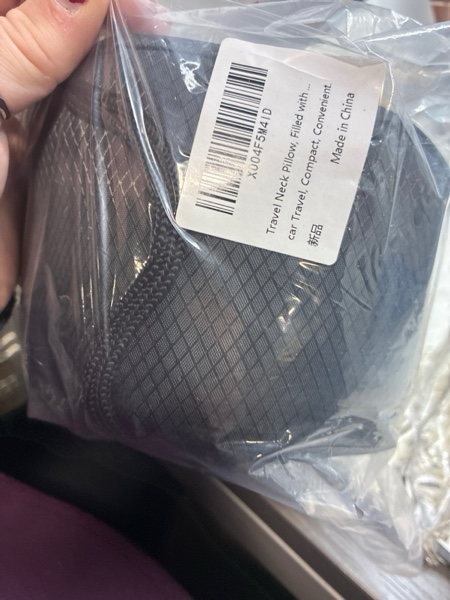 Condition photo showing New/Like New for Neck Pillow, Travel Pillow uses Memory Foam to Support Neck Comfort, Ideal Companion for Airplane and car Travel, Compact, Convenient, and Versatile Airplane Sleep Pillow(Light Blue)