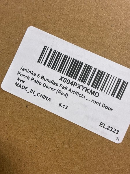 Condition photo showing New/Like New for Janinka 6 Bundles Fall Artificial Flowers for Outdoors Fake Daisy Bouquet Silk Mums Flowers Bulk Look Real UV Resistant Outside Faux Plants for Garden Planter Front Door Porch Patio Decor (Red) Red 6