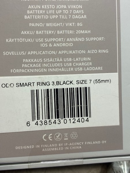 Condition photo showing New/Like New for smart ring odo 3