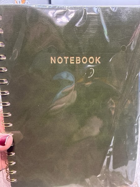 Condition photo showing New/Like New for Spiral Notebook College Ruled Soft Cover Suede Aesthetic Note book 160pages 8.5" x 6.34" For Work Note taking,Journals For Writing School Office With Double-Sided Pocket,100GSM Thick Paper 001-Mint Green