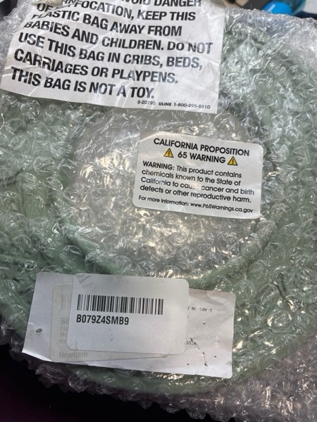 Condition photo showing New/Like New for Ekena Millwork 16"OD x 3 5/8"ID x 3/4"P Melonie Ceiling Medallion Fits Canopies up to 6 3/8" Ceiling Medallion, Warm Silver Athenian Green (Flat Finish)