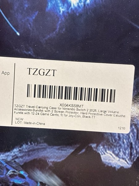 Condition photo showing New/Like New for TZGZT [Longest Durable] Travel Carrying Case for Nintendo Switch 2 2025, Large Volume Accessories Bundle Holder, 2 Screen Protector, Hard Protective Cover Estuche Funda with 12 Game Cards, Black