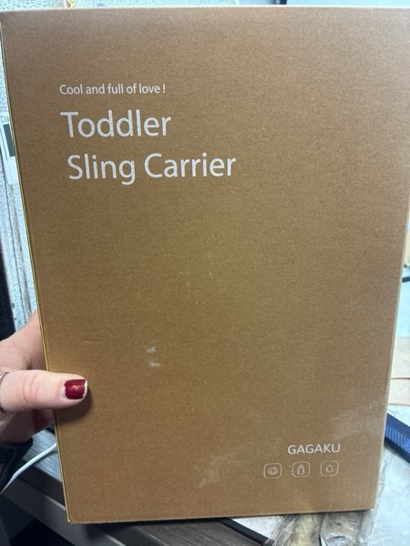 Condition photo showing New/Like New for GAGAKU Toddler Carrier Adjustable Padded Sling Portable Ergonomic Baby Holder Carrier with Non-Slip Seat for 6-36 Months Infants & Toddlers (14-35 lbs)-Light Grey