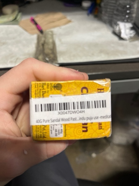 Condition photo showing New/Like New for 40G Pure Sandal Wood Paste -Cools Mind- Beauty India Chandan Tika- Aromatherapy-religious hindu puja use -meditation