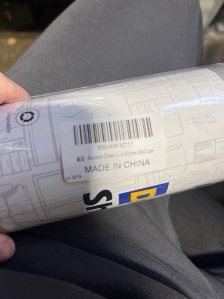 Condition photo showing New/Like New for Drawer & Shelf Liners -Non-Adhesive Kitchen Cabinet Liner, Waterproof, Non-Slip, Easy to Cut, Reusable Contact Paper for Dresser Closets Pantry Gold Marble 12"W x 240"L