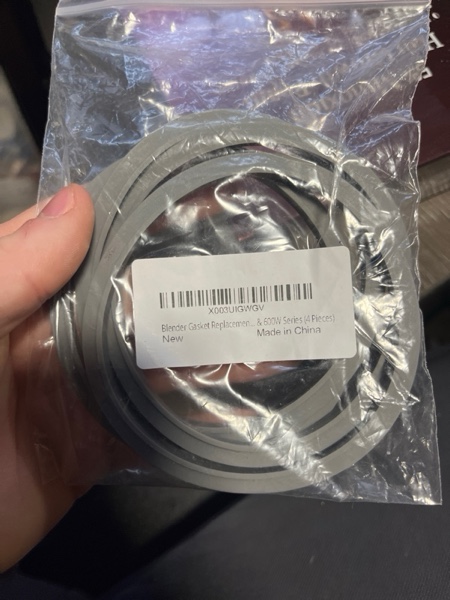 Condition photo showing New/Like New for Blender Gasket Replacement Parts, Rubber Ring Seal Rings Blender Accessories for Nutribullet Blender 900W & 600W Series (4 Pieces)