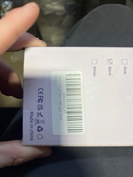 Condition photo showing New/Like New for Kintion Tiny Travel Compact Mirror, 4.6"*2.9" Portable LED Lighted Makeup Mirror, 3 Colors Touch Dimmable Purse Mirror, Rechargeable Folding Cosmetic Mirror for Women, Black