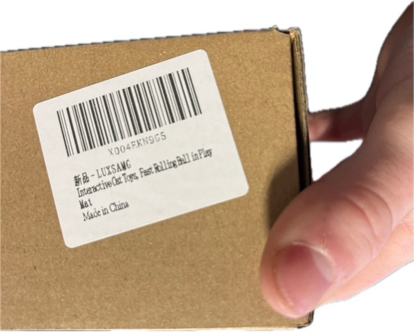 Condition photo showing New/Like New for Interactive Cat Toys: Fast Rolling Ball in Play Pouch — Motion Activate Chirping Cat Toy, Hide and Seek Mouse Catching Game (28-Inch Play Pouch)