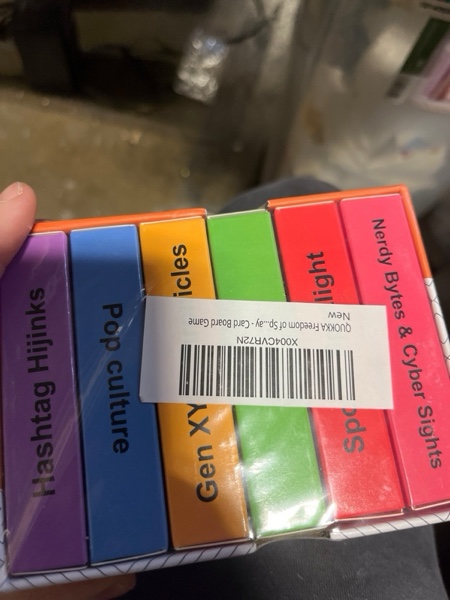 Condition photo showing New/Like New for QUOKKA Freedom of Speech Card Board Game - Modern Life Edition - Fast-Paced | Guess The Word | Easy to Play - Party Game for Game Night