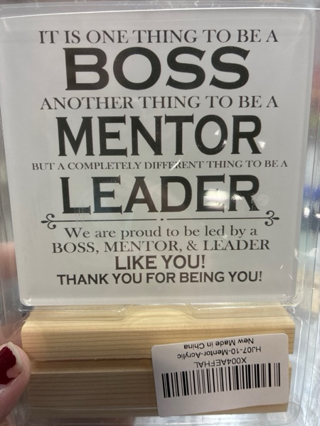 Condition photo showing New/Like New for Funny Boss Day Gifts Best Boss Gifts for Women Men Boss Lady Gifts for Women Thank You Gifts for Boss Appreciation Gift for Leader Gag Gifts for Boss Mentor Supervisor Boss Acrylic Sign 4 X 4 Inches