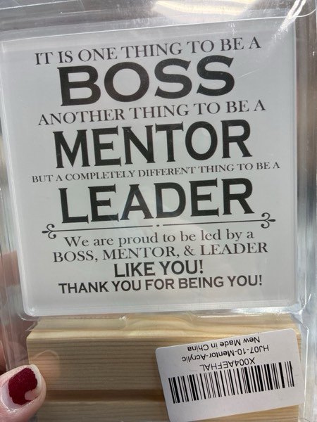 Condition photo showing New/Like New for Funny Boss Day Gifts Best Boss Gifts for Women Men Boss Lady Gifts for Women Thank You Gifts for Boss Appreciation Gift for Leader Gag Gifts for Boss Mentor Supervisor Boss Acrylic Sign 4 X 4 Inches