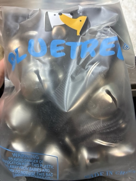 Condition photo showing New/Like New for BLUETREE 2 Pack Dog Doorbells Premium Quality Training Potty Great Dog Bells Adjustable Door Bell Dog Bells for Potty Training Your Puppy The Easy Way - 7 Extra Large Loud 1.4 DoorBells 001-2dog doorbell+bowl