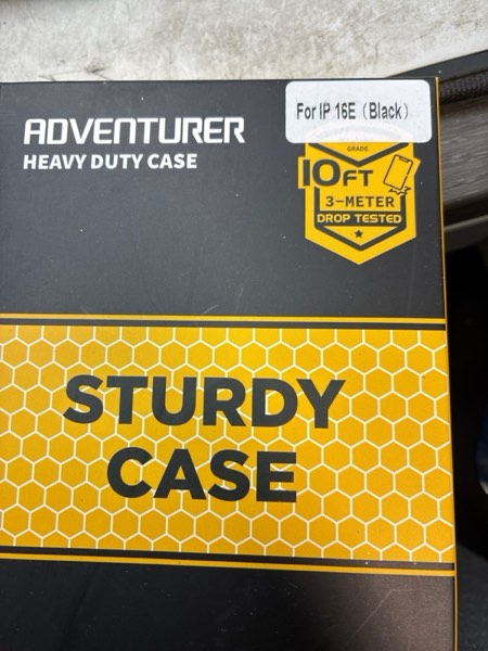 Condition photo showing New/Like New for Magnetic for iPhone 16e Case 2025[Skin-Friendly] [12FT Military-Grade Drop Protection] [Fit for Magnetic Accessories] Sleek Anti-Scratch Semi-Transparent Case for iPhone 16e, 6.1-inch, Black iPhone 16e iPhone 16e--Black