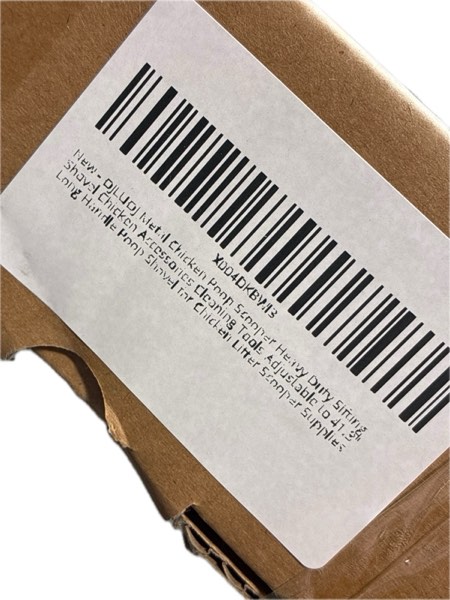 Condition photo showing New/Like New for Metal Chicken Poop Scooper — Heavy Duty Sifting Shovel Chicken Accessories Cleaning Tools, Adjustable to 41.3" Long Handle Poop Shovel for Poultry Litter Scooper Supplies