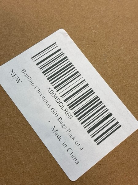 Condition photo showing New/Like New for Bonlino Christmas Small Gift Bags - 3D Doll Bag with Drawstring (6 * 8 in) Reusable Fabric Gift for Xmas Santa Gifts Burlap Bag Shappy Cloth Christmas Bags PACK of 4 Linen 1 Count (Pack of 4)