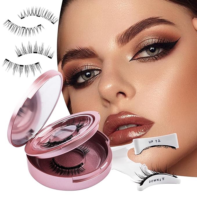 GEMERRY Magnetic Eyelashes with Applicator No Glue Needed Fluffy Reusable Magnetic Lashes Eyelash Ki