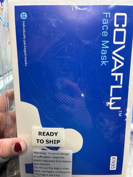 Condition photo showing New/Like New for KN95 Face Mask, Pack of 10 Masks, Cup Shaped KN95, 5 Layers Protection, Comfortable Fit, for Men and Women (White)