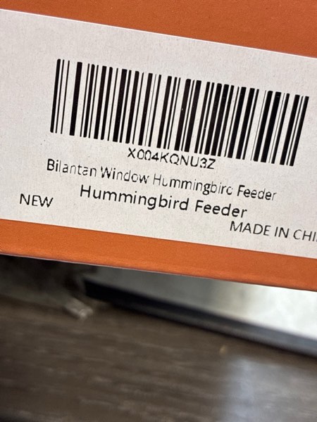Condition photo showing New/Like New for Window Hummingbird Feeder Strong Suction Cup, Hummingbird Feeders for Outdoors Window Up Close Bird Watching, Ant and Bee Proof, Easy to Refill, Clean and Install