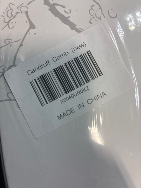 Condition photo showing New/Like New for Hair Comb, Dandruff Removal Comb Plastic, All Hair Types, Manual, for People with Dandruff Problems