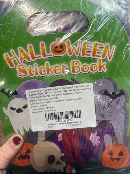 Condition photo showing New/Like New for 6 Pack Halloween Reusable Sticker Books for Toddlers 1-3, Activities Books Crafts for Kids 2-4, Removable Puffy Stickers for Girls Boys 3-5, Travel Toys Holiday Gifts Halloween Basket Stuffers