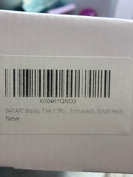 Condition photo showing New/Like New for VARIART Mosaic Tiles 310 Pcs/1.1 Pounds,Mosaic Glass Pieces Mosaic Tiles are Suitable for Home Decoration and DIY Enthusiasts. (Small Petal)