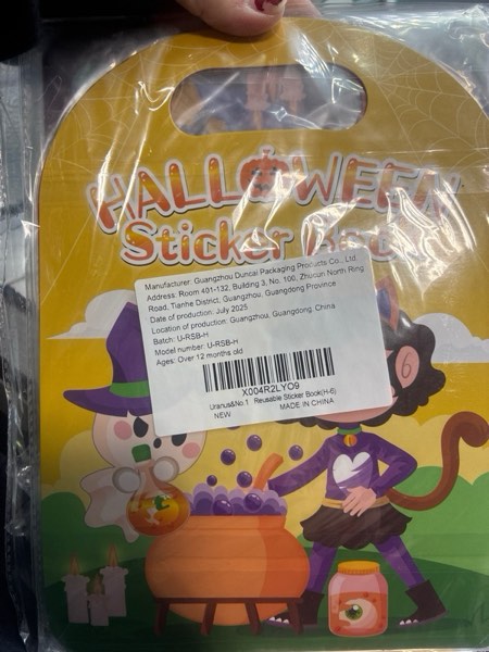 Condition photo showing New/Like New for 6 Pack Halloween Reusable Sticker Books for Toddlers 1-3, Activities Books Crafts for Kids 2-4, Removable Puffy Stickers for Girls Boys 3-5, Travel Toys Holiday Gifts Halloween Basket Stuffers
