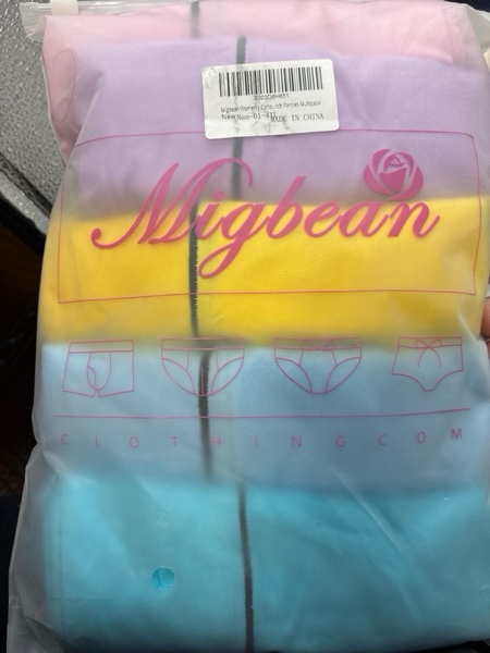 Condition photo showing New/Like New for Migbean Underwear for Women Cotton Full Coverage Briefs High Waist Panties Soft Strech Ladies Breathable Panty Multi Pack Multicolored3-5packs Small