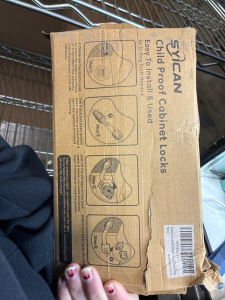 Condition photo showing New/Like New for 8-Pack Cabinet Locks Baby Proofing - Syican Child Proof Drawer Locks, Multi-Purpose for Drawers, Fridge, Toilet Seat, Trash Can, Ideal Stocking Stuffers, White White 8-Count?Pack of 1?