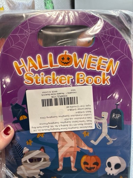 Condition photo showing New/Like New for 6 Pack Halloween Reusable Sticker Books for Toddlers 1-3, Activities Books Crafts for Kids 2-4, Removable Puffy Stickers for Girls Boys 3-5, Travel Toys Holiday Gifts Halloween Basket Stuffers