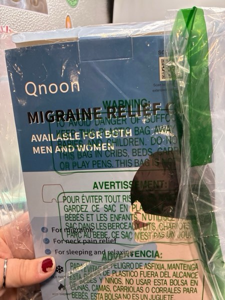 Condition photo showing New/Like New for Migraine Relief Cap, Headache Relief Cap Mask Products, Cooling Odorless Gel Ice Head Wrap for Tension, Stress,Hangover & Puffy Eyes
