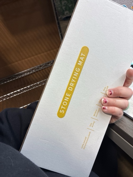 Condition photo showing New/Like New for Faucet Mat for Kitchen Sink, 23.6" Diatomite Stone Drying Mat For Kitchen Counter, Prevents Moisture, Super Absorbent, Quick Drying Sink Splash Guard for Bathroom (White) 01 - White 23.6" x 3.9"