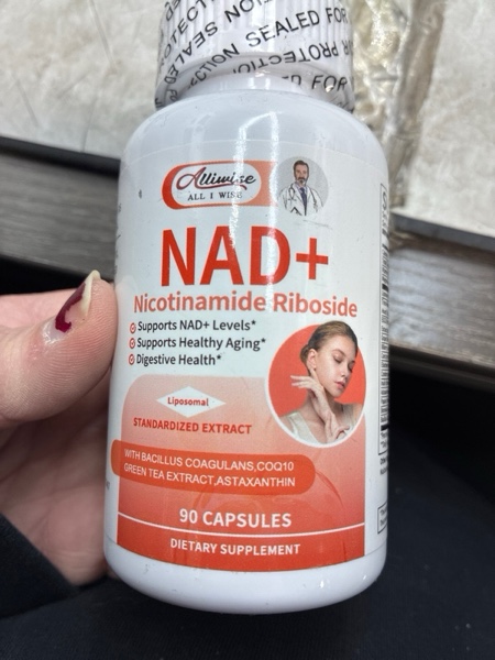 Condition photo showing New/Like New for NAD+ Supplement,Liposomal NAD Nicotinamide Riboside with Resveratrol, CoQ10,Astaxanthin - Energy,Aging & Immune Support - 10X Absorption Technology (Bb 05/2027)
