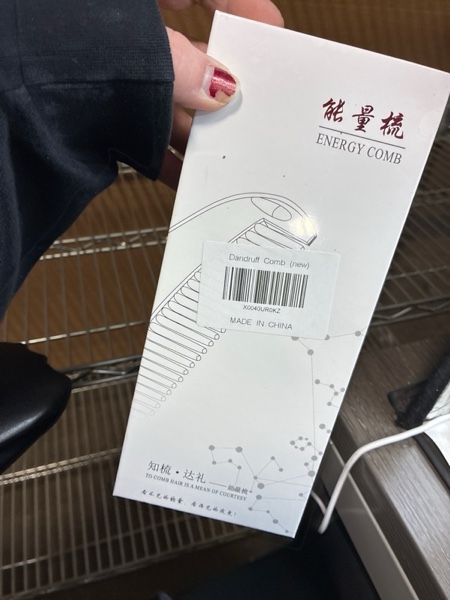 Condition photo showing New/Like New for Hair Comb, Dandruff Removal Comb Plastic, All Hair Types, Manual, for People with Dandruff Problems