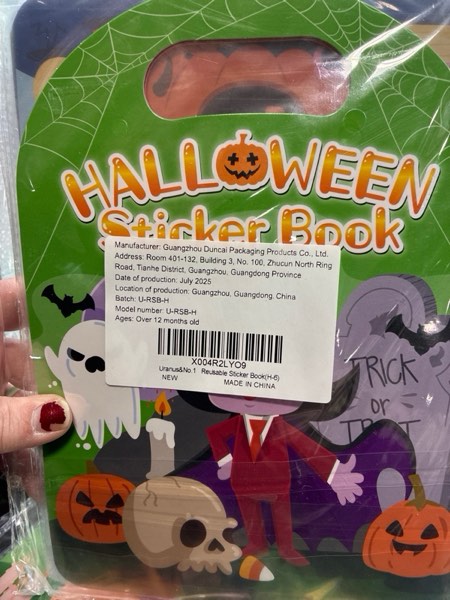 Condition photo showing New/Like New for 6 Pack Halloween Reusable Sticker Books for Toddlers 1-3, Activities Books Crafts for Kids 2-4, Removable Puffy Stickers for Girls Boys 3-5, Travel Toys Holiday Gifts Halloween Basket Stuffers