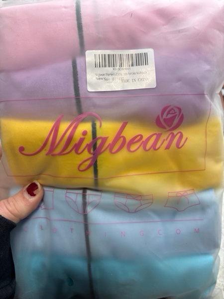 Condition photo showing New/Like New for Migbean Underwear for Women Cotton Full Coverage Briefs High Waist Panties Soft Strech Ladies Breathable Panty Multi Pack Multicolored3-5packs Small