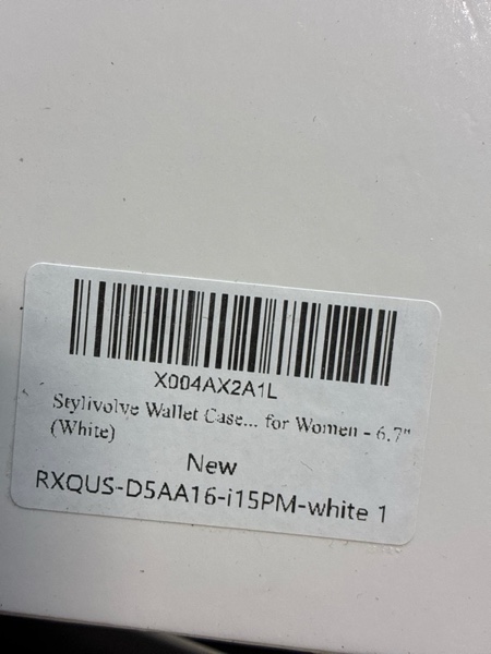 Condition photo showing New/Like New for Wallet Case for iPhone 16 Pro with Mirror, Crossbody Strap & Wrist Lanyard, Kickstand Magnetic Clasps Card Holder with RFID Protection, Shockproof Cover for Women - 6.3" (Black) 6.3" iPhone 16 Pro Black
