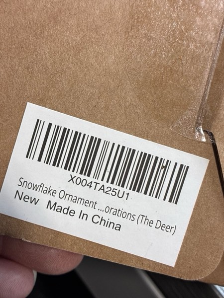 Condition photo showing New/Like New for Christmas Tree Decorations, Christmas Tree Ornaments Set for Crafts Hanging Decorations with Twine for Winter Home Tree Garland Christmas Decoration The Deer