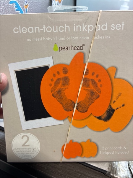 Condition photo showing New/Like New for Pearhead Halloween Pumpkin Clean-Touch Ink Pad Kit for Babies - 3pc
