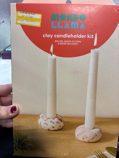 Condition photo showing New/Like New for Clay Candleholder Craft Kit - Mondo Llama™