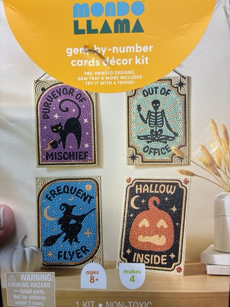 Condition photo showing New/Like New for 4ct Halloween Craft Gem Art Tarot Cards Kit - Mondo Llama™