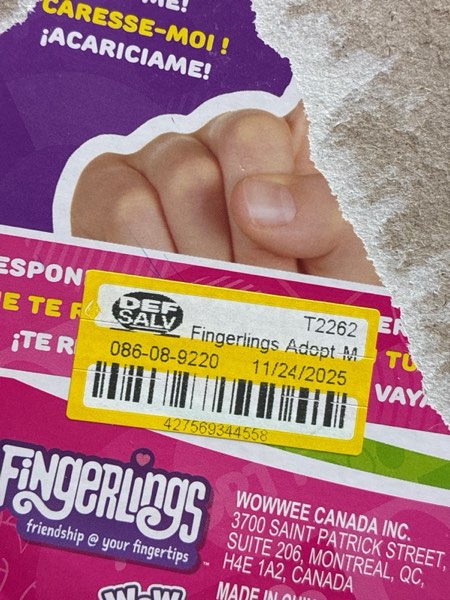 Condition photo showing New/Like New for AdoptMe Interactive Dog Finger Ling Holiday Exclusive | (Finger Lings Dog)