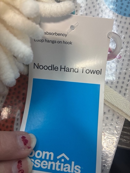 Condition photo showing New/Like New for Noodle Round Hand Towel Ivory - Room Essentials™