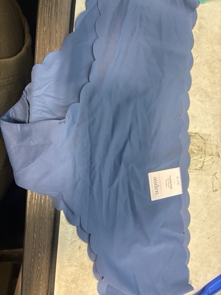 Condition photo showing New/Like New for (X-Large) Women's Invisible Edge Laser Cut Cheeky Underwear - Auden™ Blue XL: Low Rise, Pull-On, Midweight Fabric